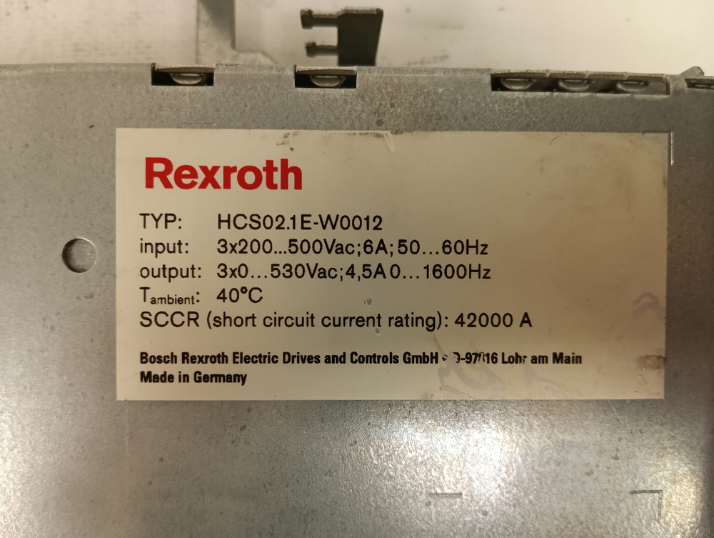 Rexroth HCS02.1E-W0012-A-03-NNNN* б/у