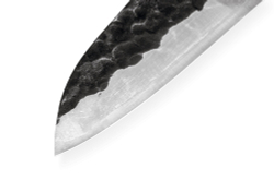 Нож кухонный Сантоку 18.2см, гвоздичное масло и салфетка Samura Blacksmith
