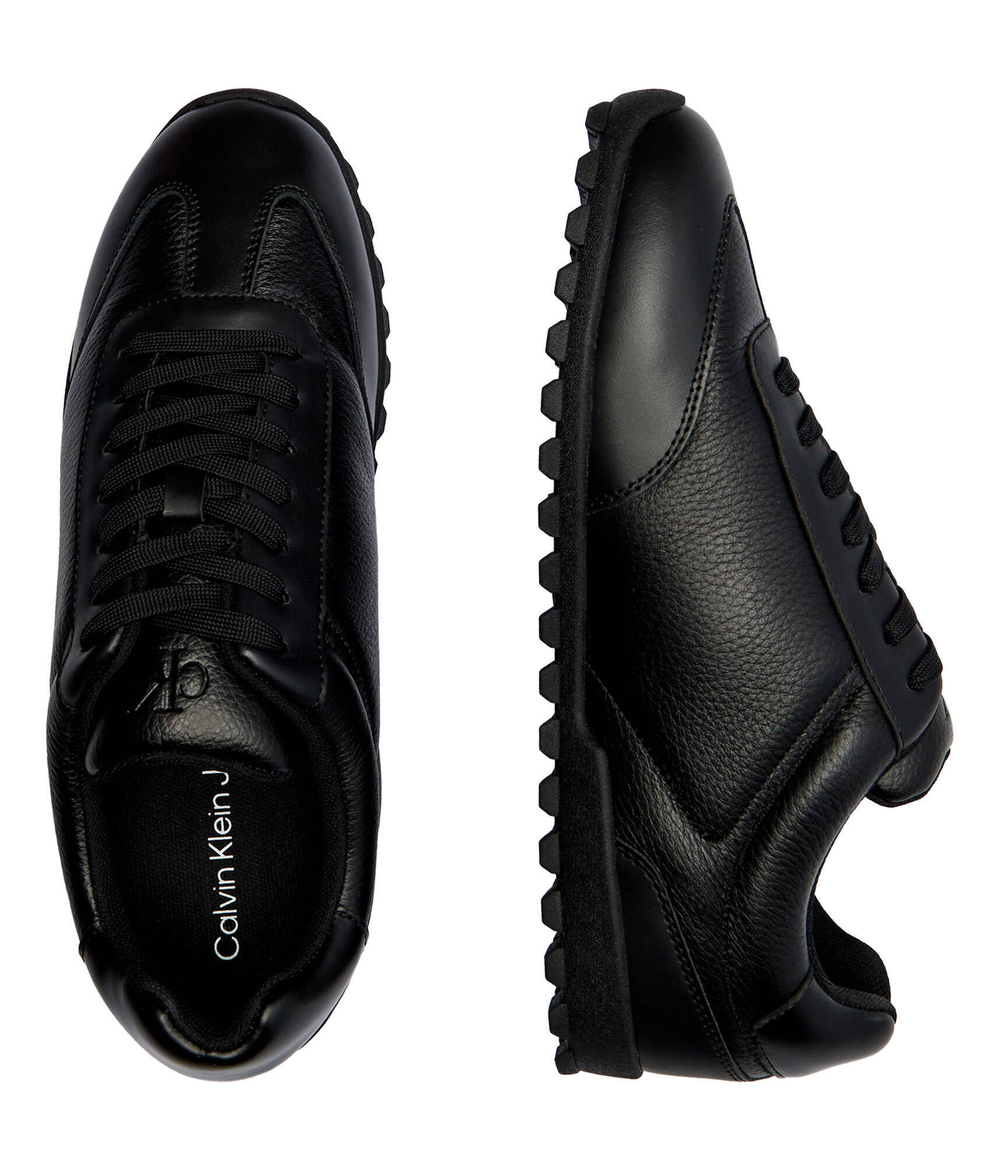 Кожаные кроссовки RUNNER Calvin Klein Jeans - черный(YM0YM01191)