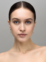Серьги с розовым кварцем