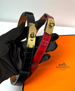Ремень Hermes из кожи крокодила