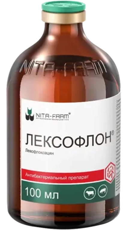 ЛЕКСОФЛОН Антибактериальный препарат для животных, 100 мл