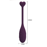 Фиолетовое виброяйцо с управлением через приложение 18,9см Pretty Love Fisherman BI-300016HP-1
