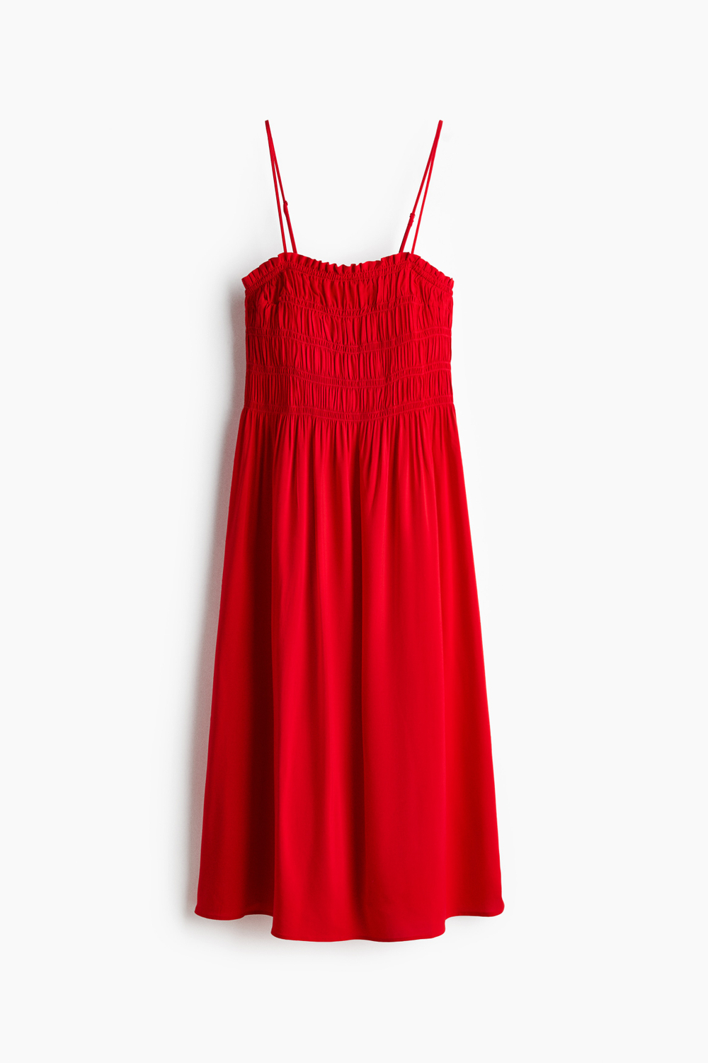 Платье на бретелях со сборками - H&M