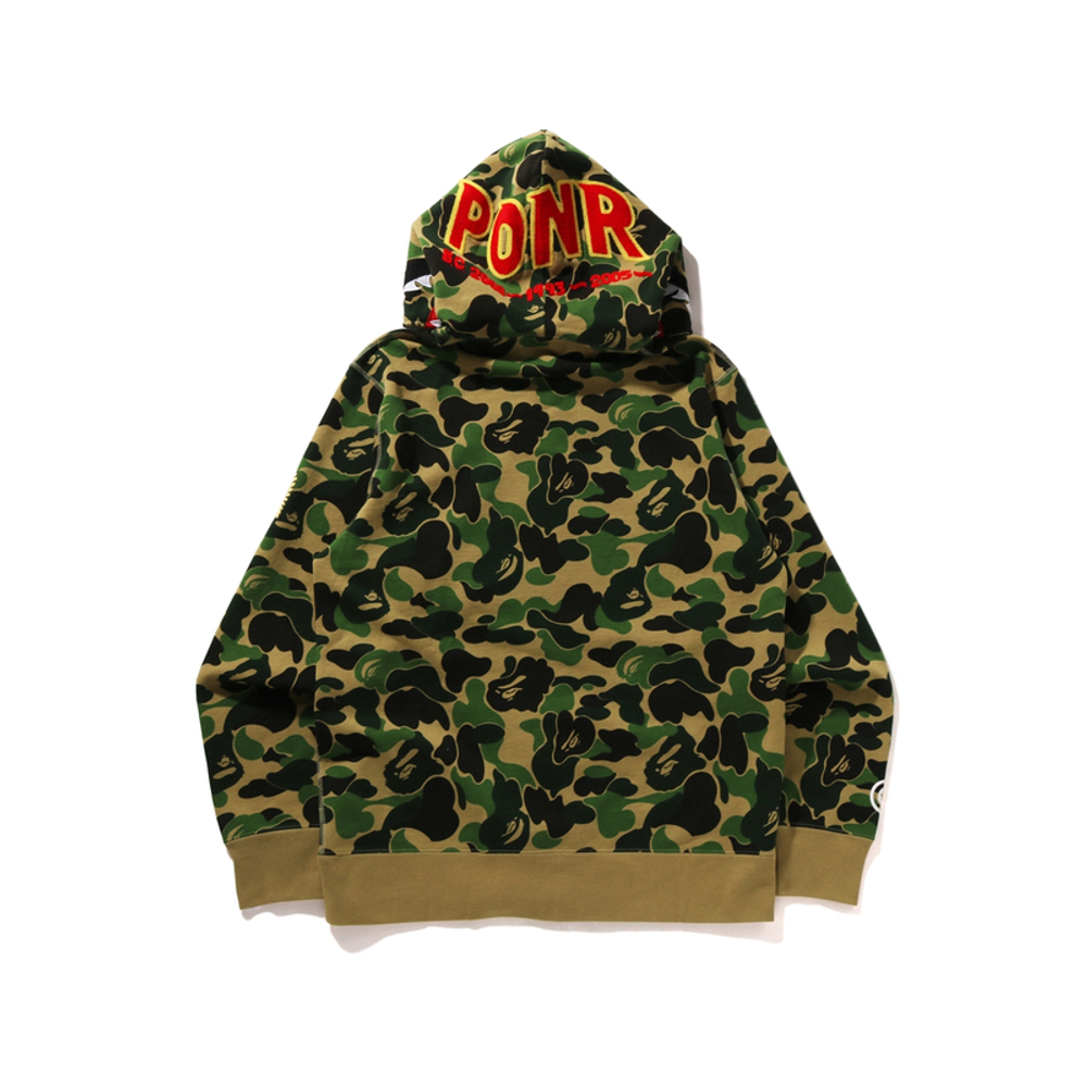 A Bathing Ape Giant Abc Camo Full Zip Худи зеленый