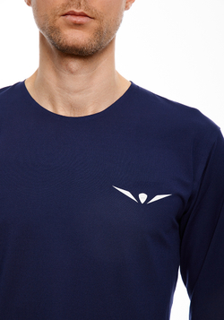 ЛОНГСЛИВ УТЕПЛЕННЫЙ МУЖСКОЙ WARM LONG SLEEVES TEE | DEEP BLUE