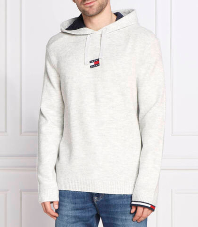Худи badge Tommy Jeans - серый(DM0DM15067)