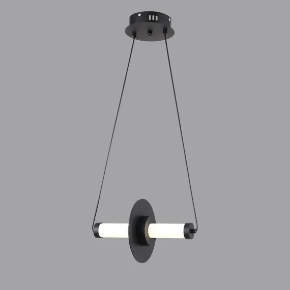 Светильник подвесной светодиодный Rilon 1177B-B/S BLACK, 10 Вт, чёрный