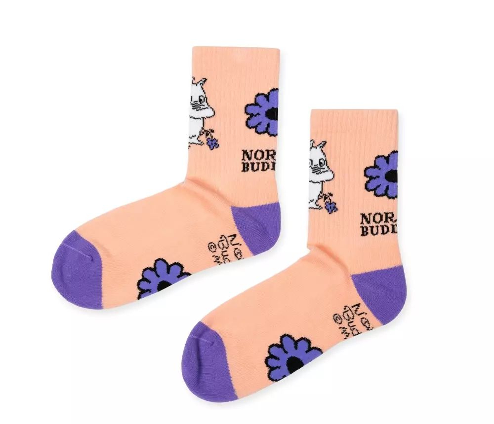 Носки Moomin Ретро-носки Мумины, Мумин Персик, размер 36-42 (из Финляндии)