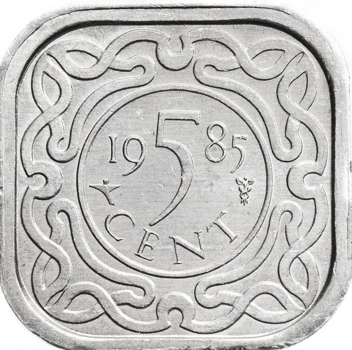 5 центов 1985 Суринам