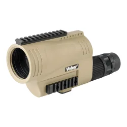 Зрительная труба Veber Defence PRO 15-45x60 ED FFP вид сбоку в песочном цвете с рейками