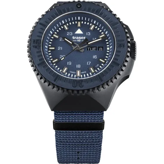 Швейцарские тактические часы Traser P69 Black Stealth Blue 109856