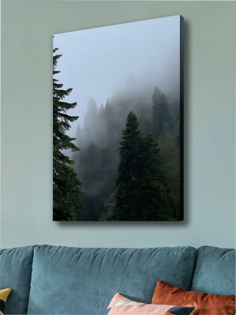 Картина Туманный склон интерьерная 50x70см 1шт.