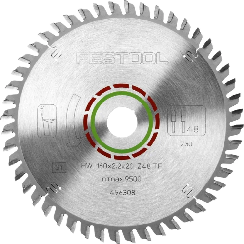 Пильный диск специальный для ламината 160x2,2x20 TF48 FESTOOL 496308