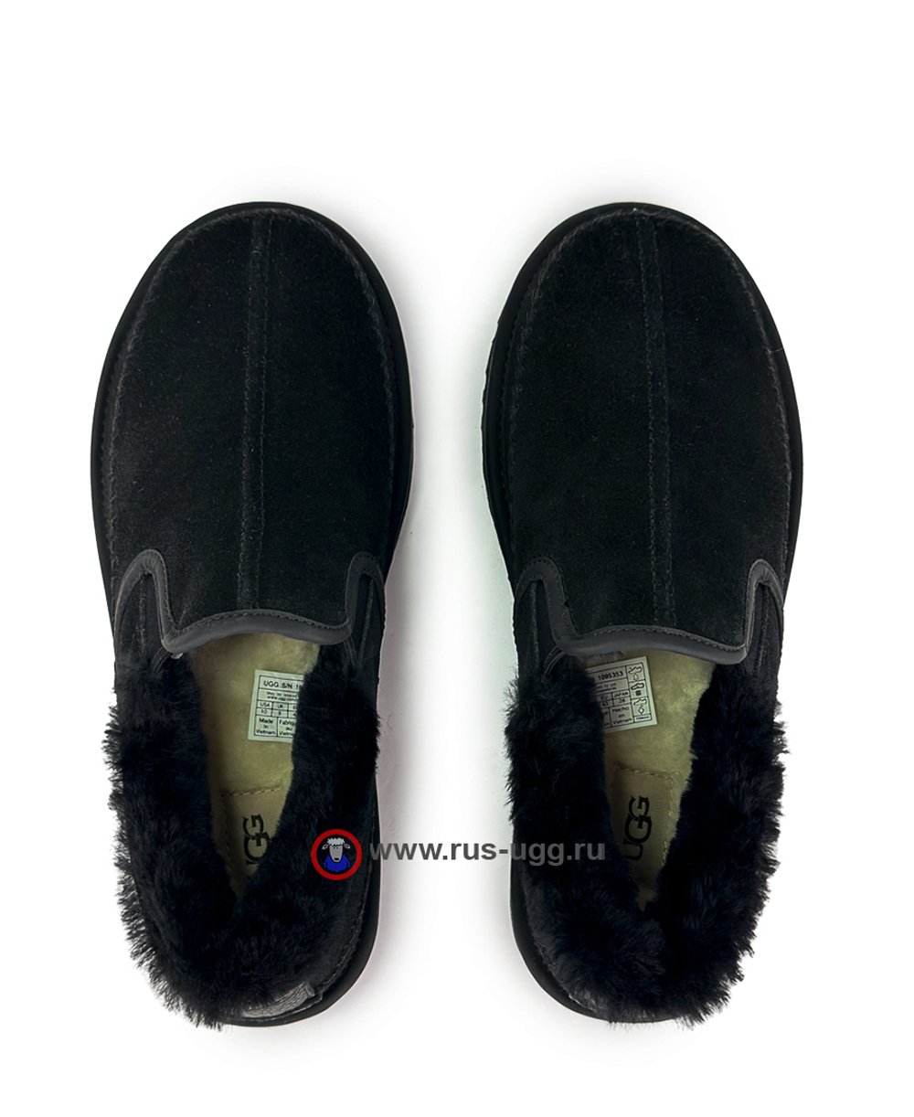 MEN'S STITCH SLIPPER - Black