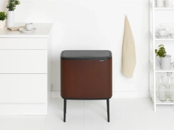 Brabantia Контейнер для мусора Bo Touch 11+23 л коричневый EAN 8710755208621