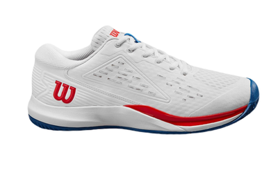 детские Кроссовки теннисные Wilson Rush Pro Ace JR - white/diva blue/wilson red