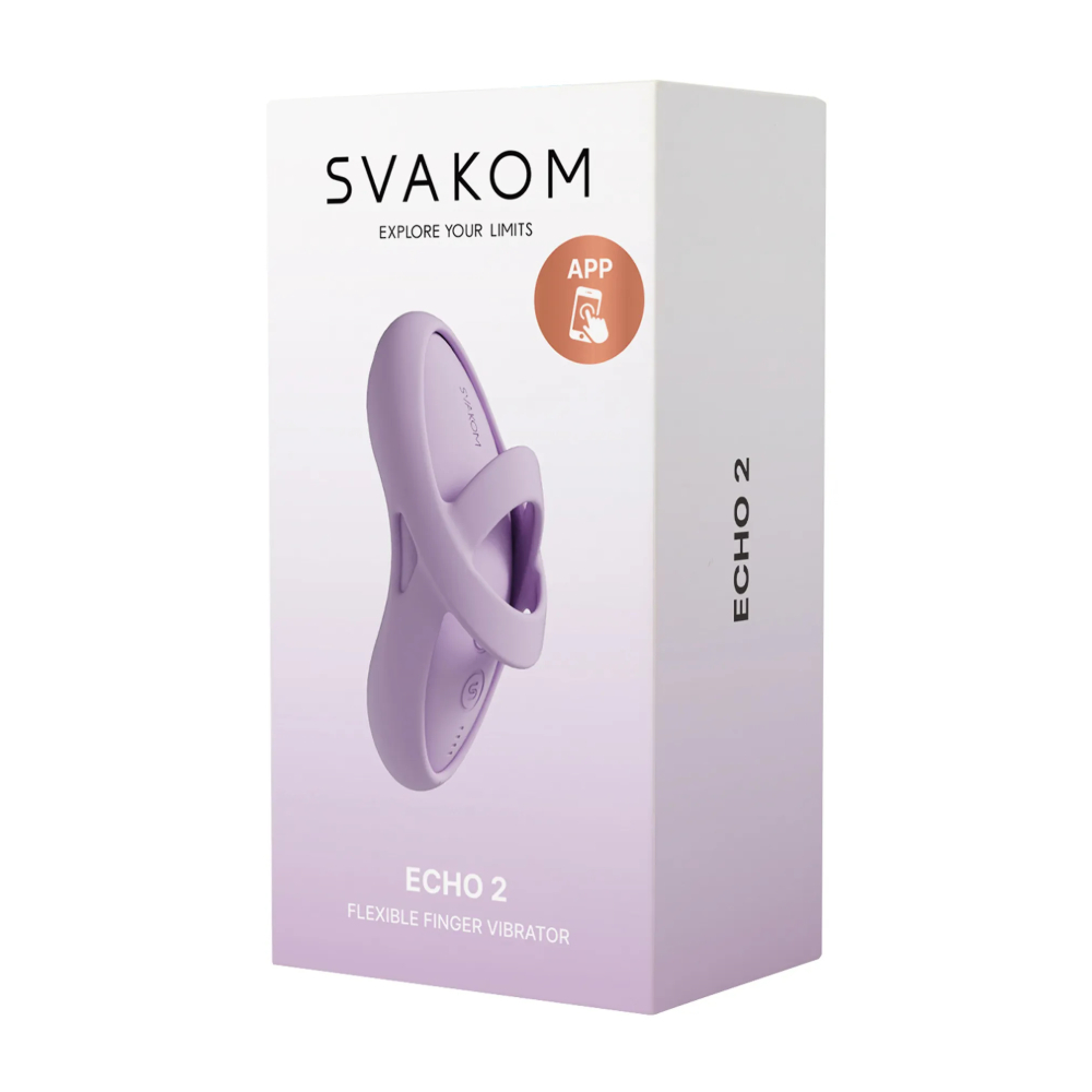 Вибронасадка на палец с функцией нагрева Svakom Echo 2