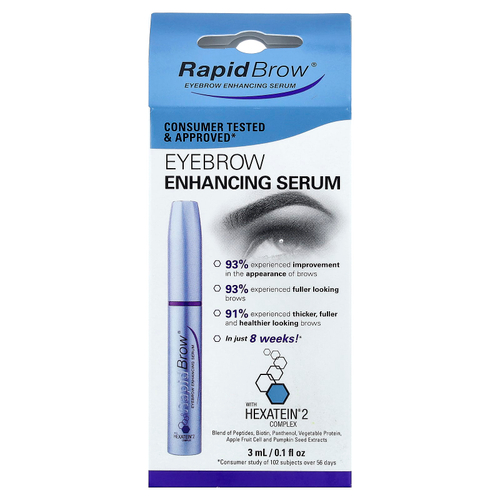 RapidLash, RapidBrow®, сыворотка для улучшения цвета бровей, 3 мл (0,1 жидк. унции)