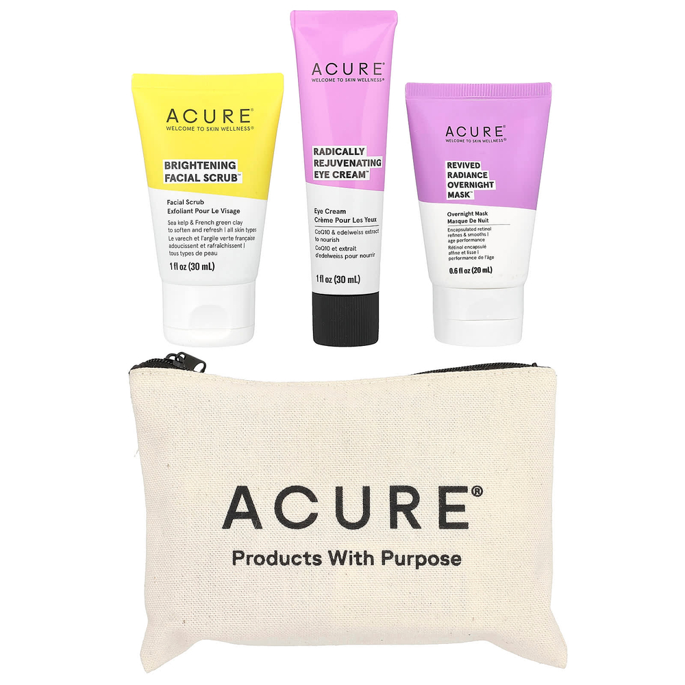ACURE, iHerb Exclusive, всё для красивой кожи, набор из 4 продуктов