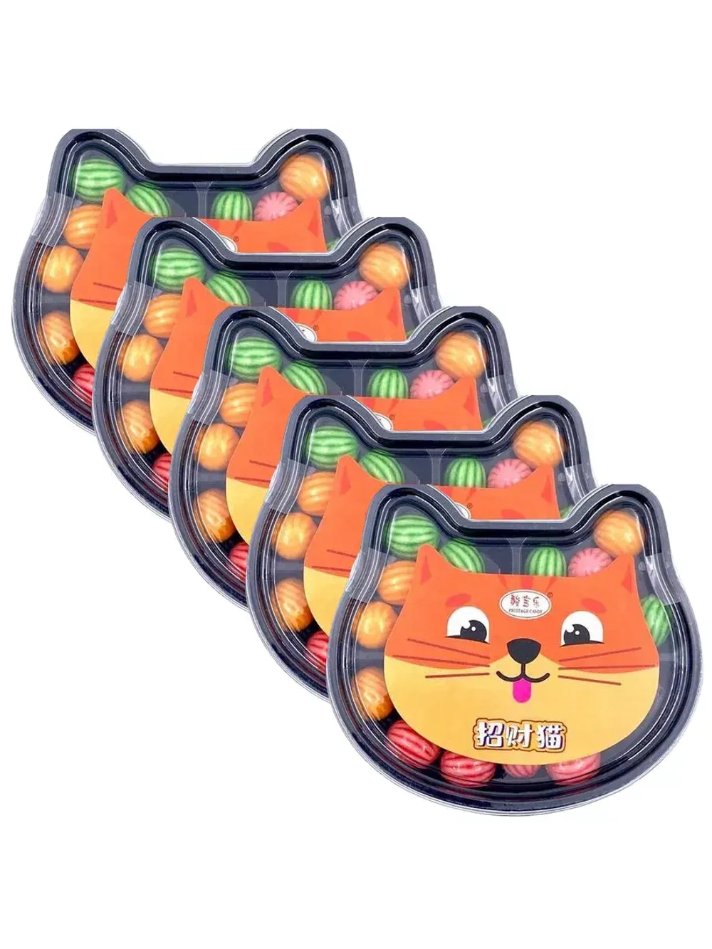 Жевательная резинка фруктовый микс Lucky Cat 38 г * 5 шт