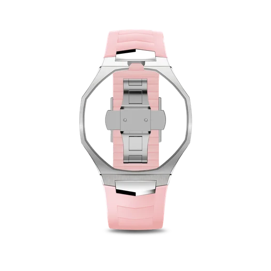 Корпус для часов POP-Swatch x AP - Красный и Розовый - Комплект из 2 ремешков