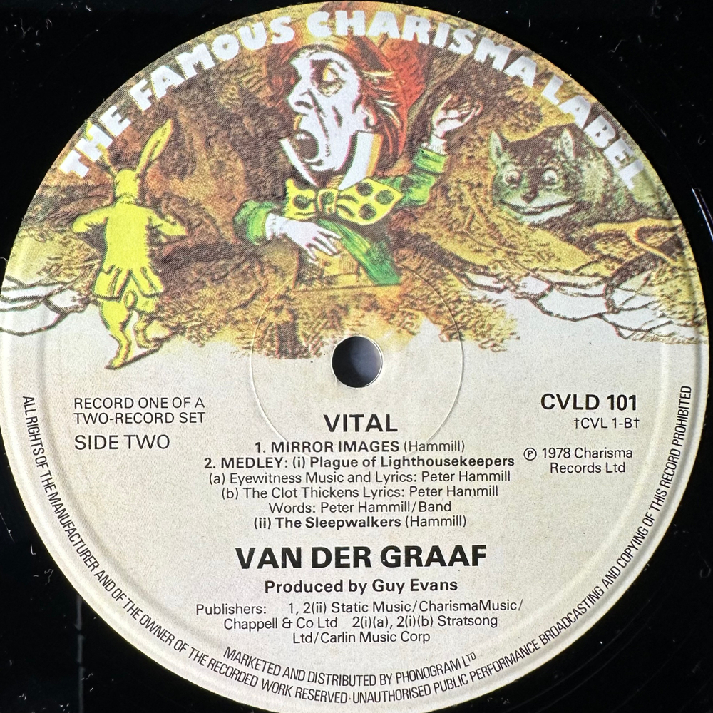 Van Der Graaf ‎– Vital 2LP (Англия 1978г.)