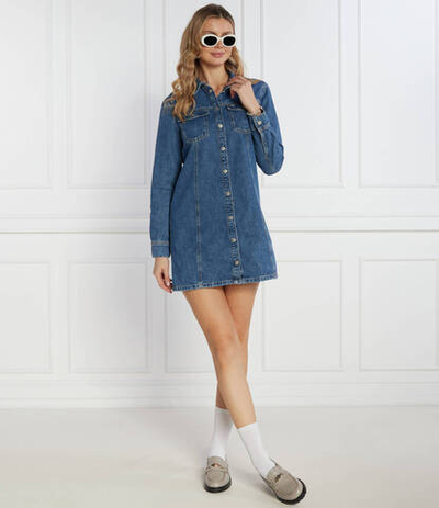 Платье ALINE LS Tommy Jeans - голубой(DW0DW17542)