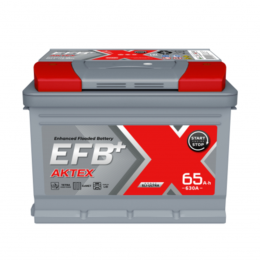 Аккумулятор 6СТ-65 А.ч.,  о.п., R+, АкТех EFB