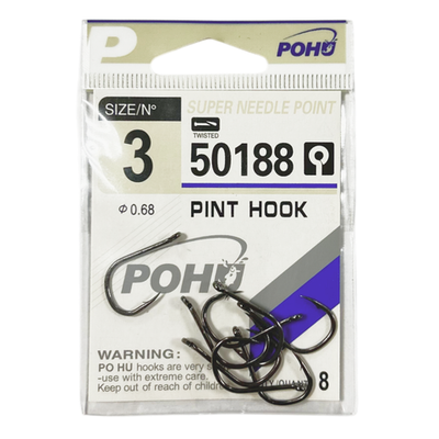 Крючки рыболовные POHU 50188 №3 (УП/10шт)