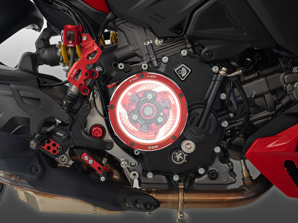 CCDVL18D DBK CLEAR WET CLUTCH COVER EVO LED (P V2, SF V2, MTS V2 2025)