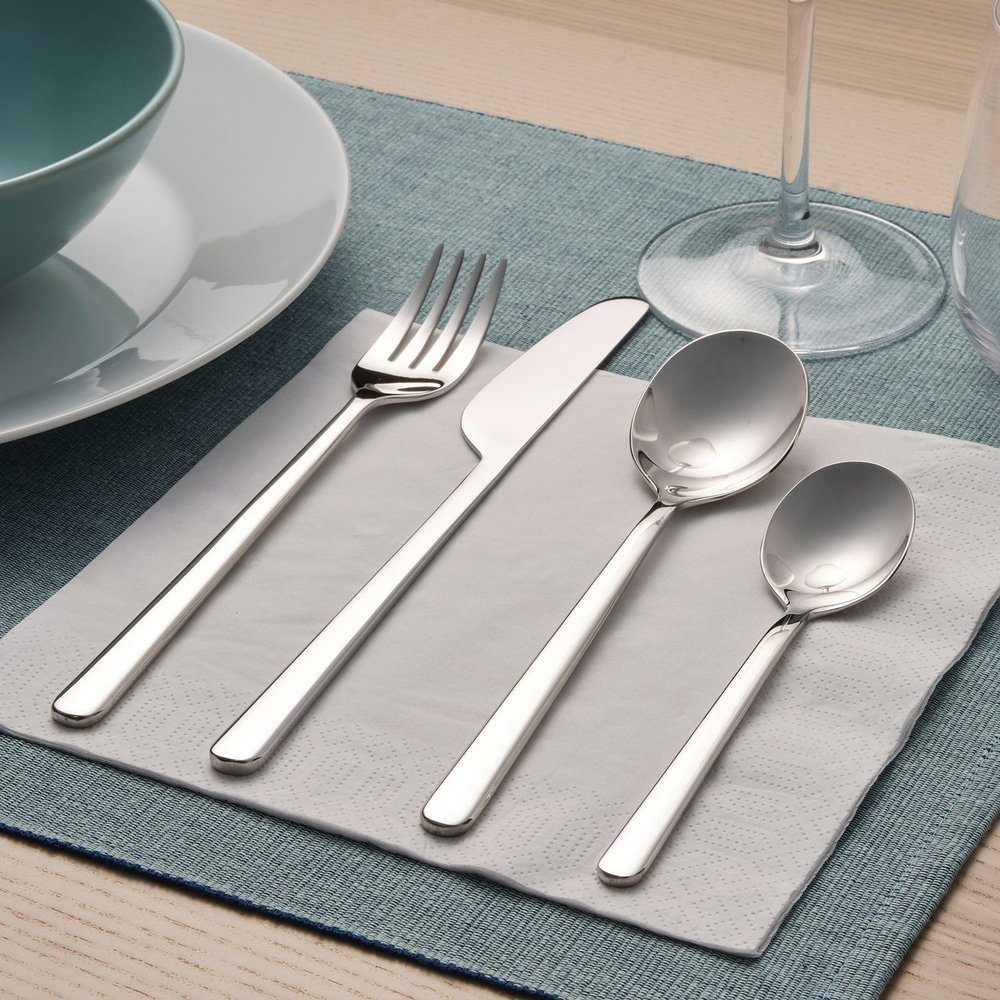IKEA LÖFTESRIK  (ИКЕА ЛЁФТЕСРИК)  -  Комплект столовых приборов, 24 шт. - нержавеющая сталь
