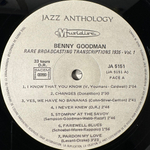 Benny Goodman And His Orchestra ‎– Rare Broadcasting Transcriptions 1935 Vol. 1 (Франция 1975г.)