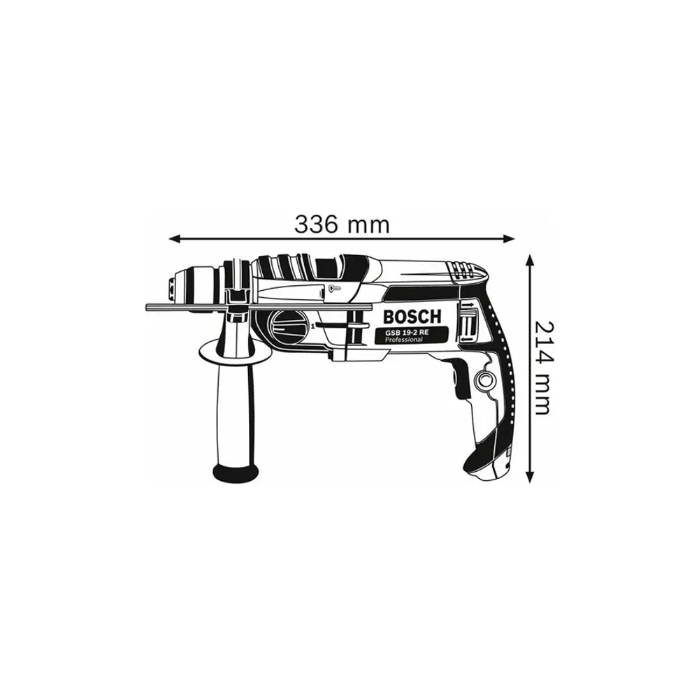 Ударная дрель GSB 19-2 RE Professional BOSCH 060117B600