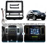 Магнитола для Toyota Land Cruiser Prado 120, Lexus GX470 (экран климата внизу, рамка 9") - Kuberg DUDU7 SF-9696-1 QLed+2K, Android 13, Быстрейшая, UIS7870 (DUDU7), CarPlay, SIM-слот