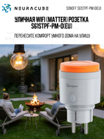 Уличная WiFi (Matter) Розетка S61STPF-PM-O(EU)