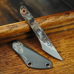 Нож NC Custom KOI Rabbit Blue, Grey