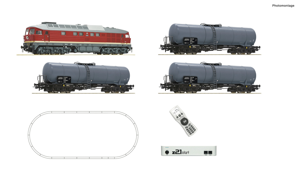 Цифровой набор Z21 Тепловоз BR 132 + 3 цистерны