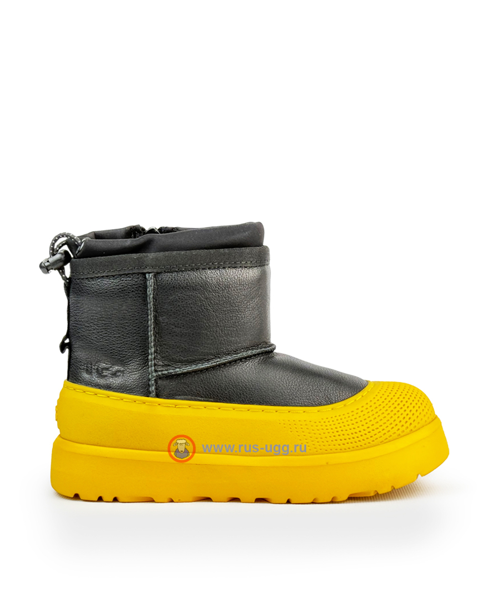 UGG KIDS MINI WEATHER HYBRID Black Leather Summer