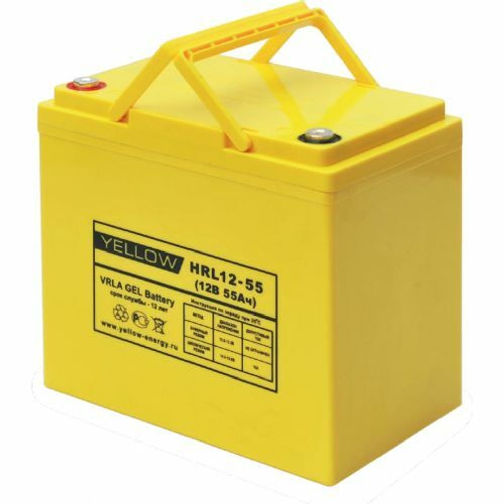 Аккумулятор YELLOW VL 12-55 - AGM ( 12В / 55Ач ) Аккумулятор YELLOW VL 12-55 - AGM ( 12В / 55Ач )