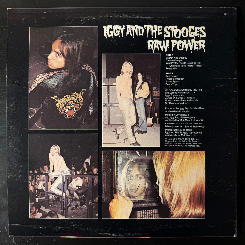 Iggy And The Stooges ‎– Raw Power (США 1976г.) Т
