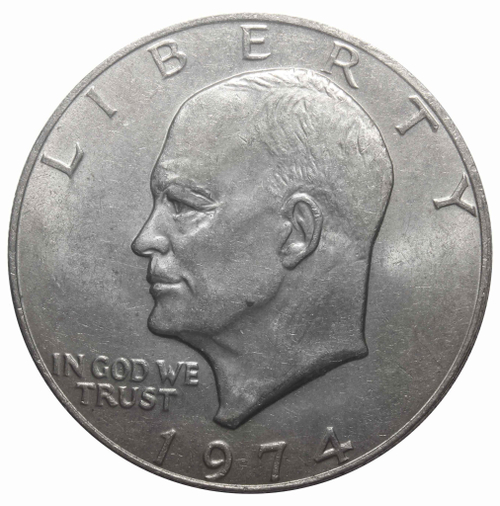 1 доллар 1974 США Эйзенхауэр XF (Лунный)