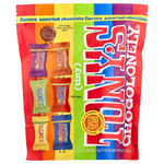 Tony's Chocolonely, шоколадное ассорти, 14 шт. по 9 г (0,32 унции)