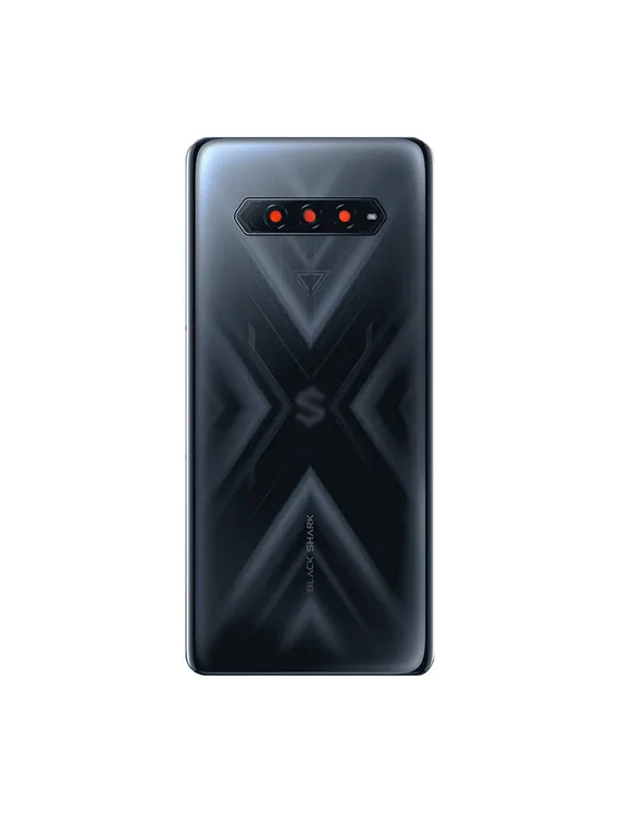 Задняя крышка для Black Shark 4 черно - серая (Black) со стеклом камеры