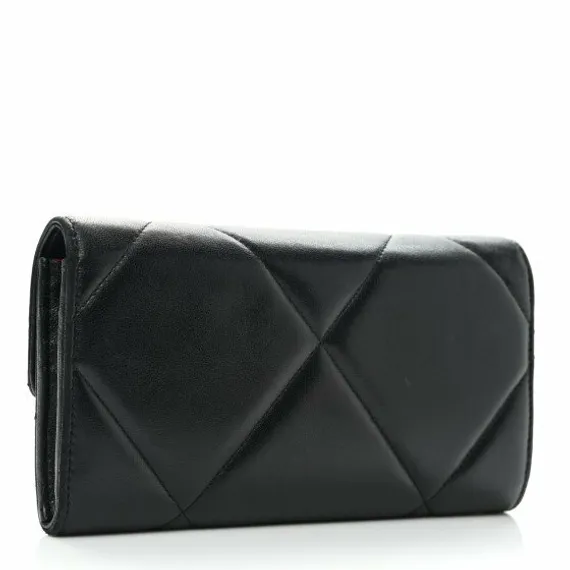 Кошелек Chanel 19 с клапаном черный