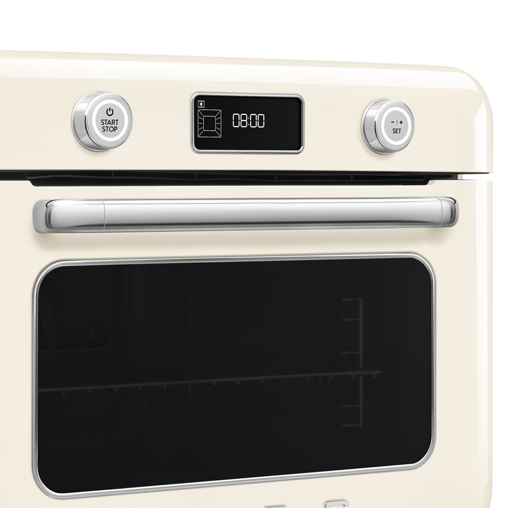 Мини печь Smeg кремовая
