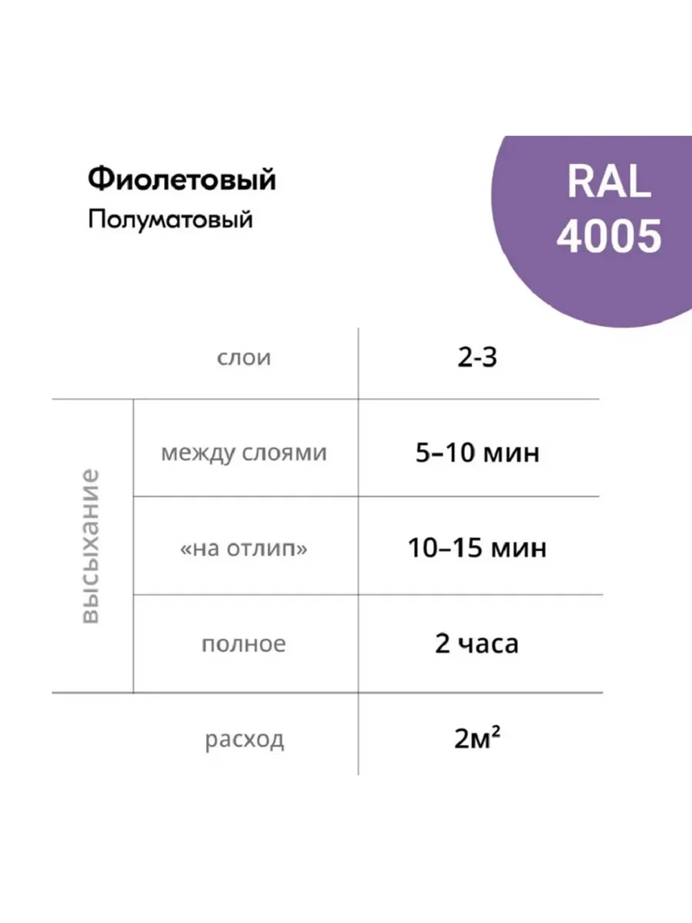 Эмаль универсальная акриловая satin фиолетовая
