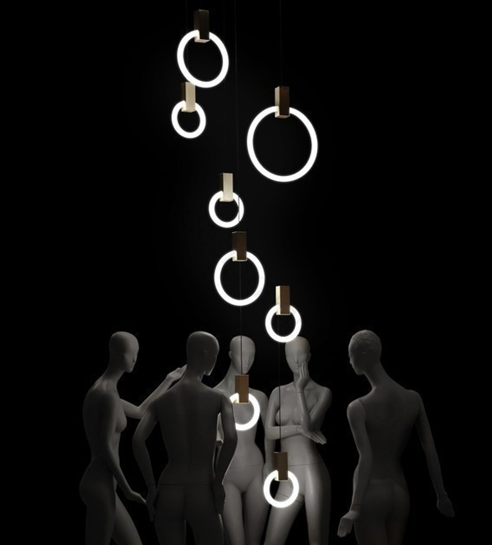 Pendant design lamp Halo by  Matthew McCormick (3 lampshade 20/20/40)