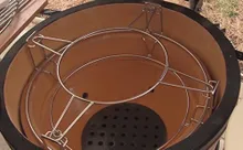 Керамический гриль Kamado Joe Classic Red, 46 см, красный, с ножками и столиками