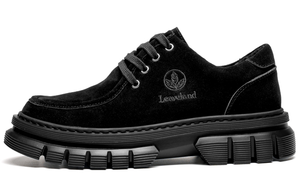 LEAVELAND Work Boots Men"s Low top Black/Brown